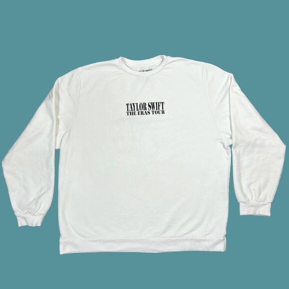 Taylor Swift The Eras Tour Band Sweatshirt Unisex 3XL White Black Collage USA - Picture 1 of 7